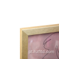 Wood Frame Pintura rosa clássica para decoração